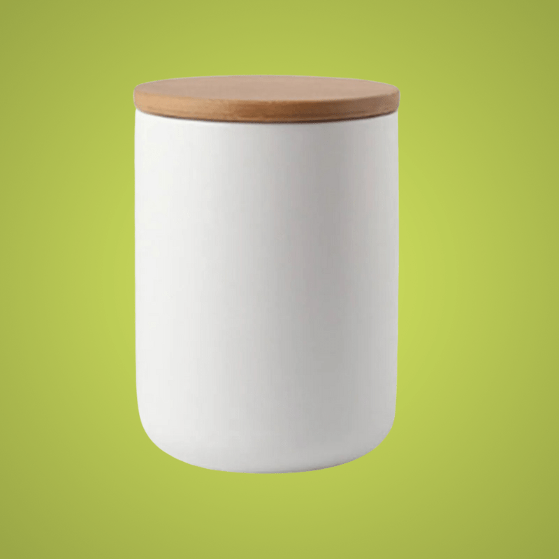 Ceramic Storage Jars with Bamboo Lid, Airtight Food Storage Containers 260 to 1000 ml, Kitchen Storage Jars for Pantry_07
