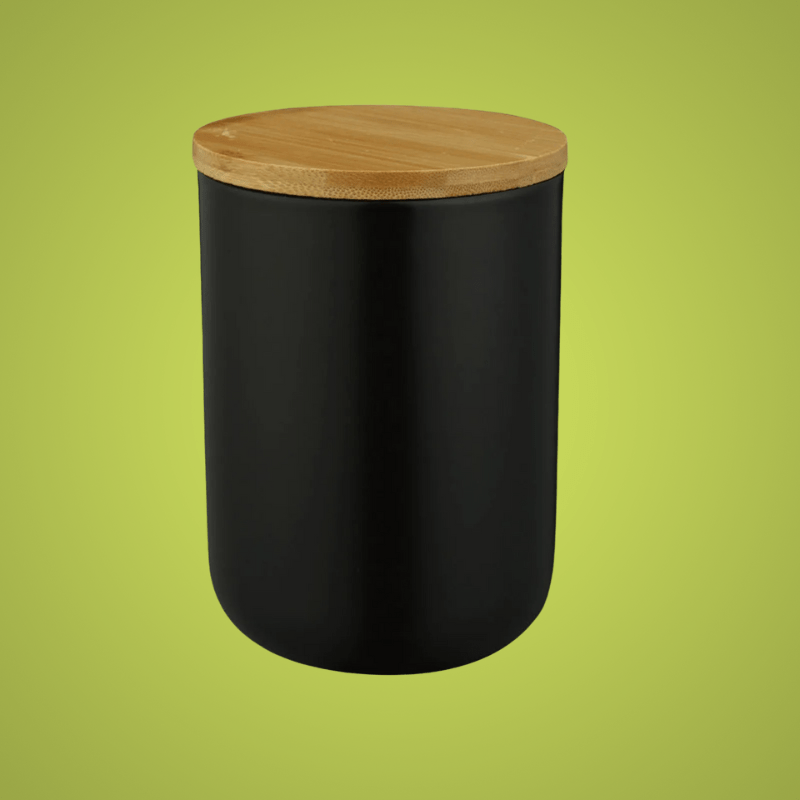 Ceramic Storage Jars with Bamboo Lid, Airtight Food Storage Containers 260 to 1000 ml, Kitchen Storage Jars for Pantry_10