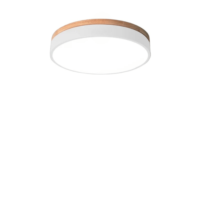 Ceiling Lights, Flush Ceiling Light Fitting in Wood and Metal, Wooden Ceiling Light for Bedroom, Kitchen Lighting_06