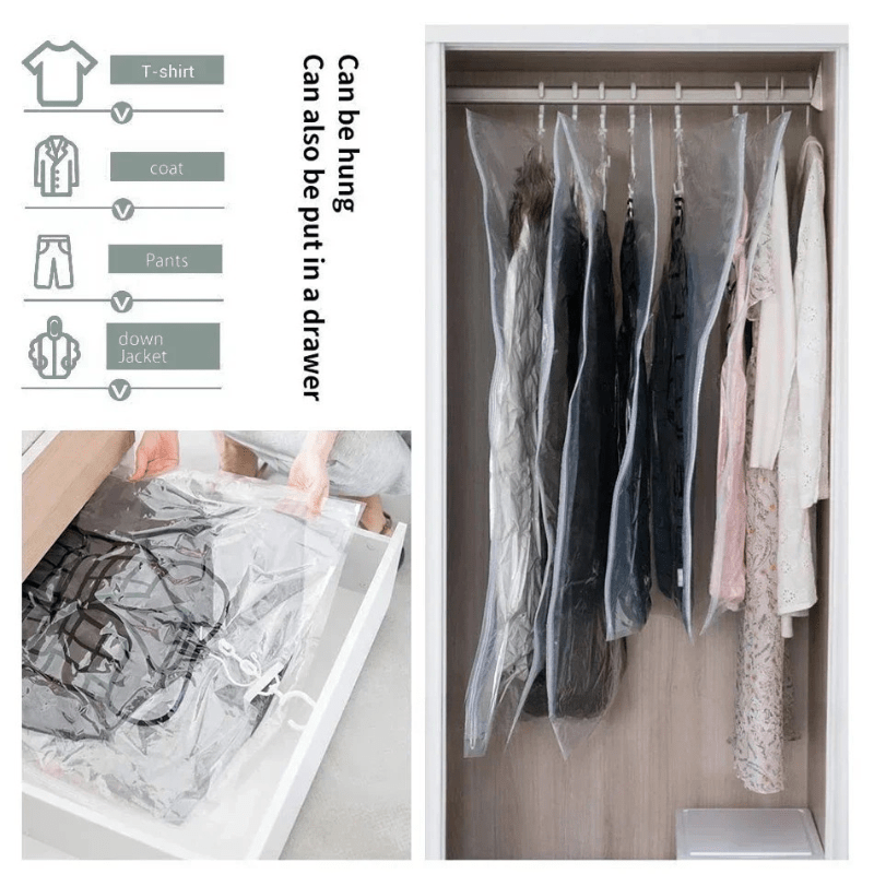 Vacuum Storage Bags for Clothes 3 Pack, Vacuum Packing Bags for Duvets – image 12