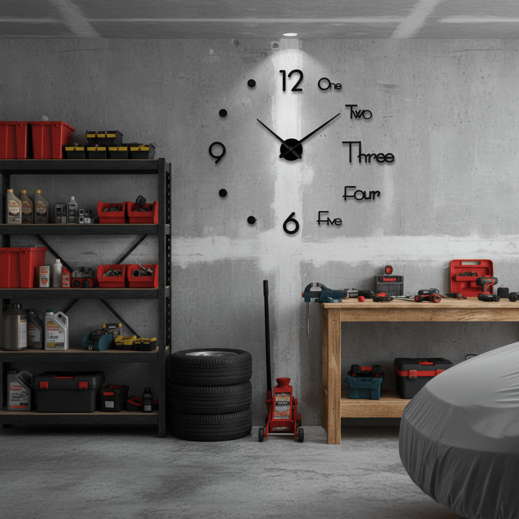 Large Wall Clocks, 3D Wall Clock Stickers with Silent Quartz Movement, Modern Wall Clock for Living Room 40 cm to 130 cm