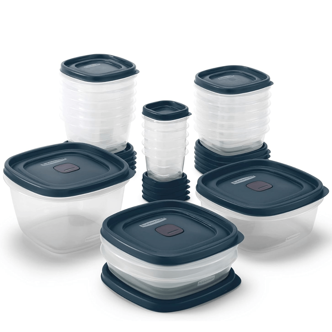 Meal Prep Containers, Food Storage Containers with Lids, Stackable Storage Boxes, Plastic Kitchen Storage, Tupperware_04