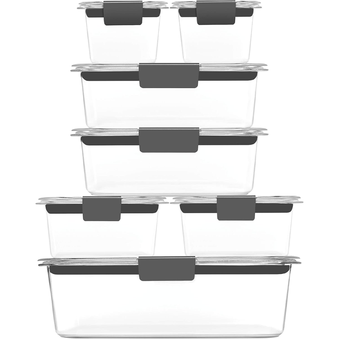 Meal Prep Containers Set of 7, Airtight Food Storage Containers with Lids, Plastic Food Containers, Tupperware_02