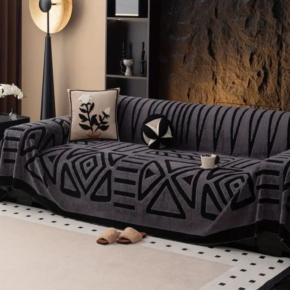 Sofa Covers, Soft Microfibre Sofa Throw, Non Slip Sofa Cover in 9 Sizes, Durable Couch Cover for Living Room