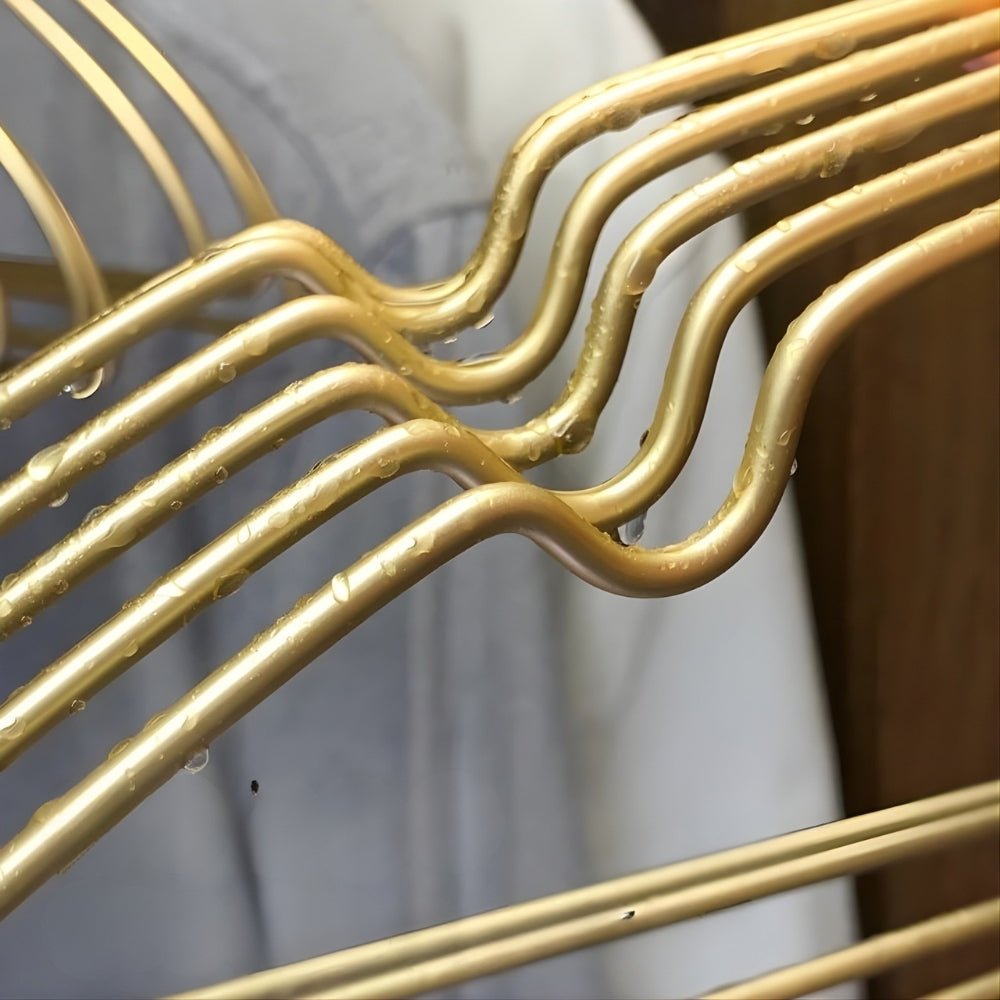 Coat Hangers Slim, Space Saving Clothes Hangers in Aluminium, Non Slip Garment Hangers, Wardrobe Organiser_03