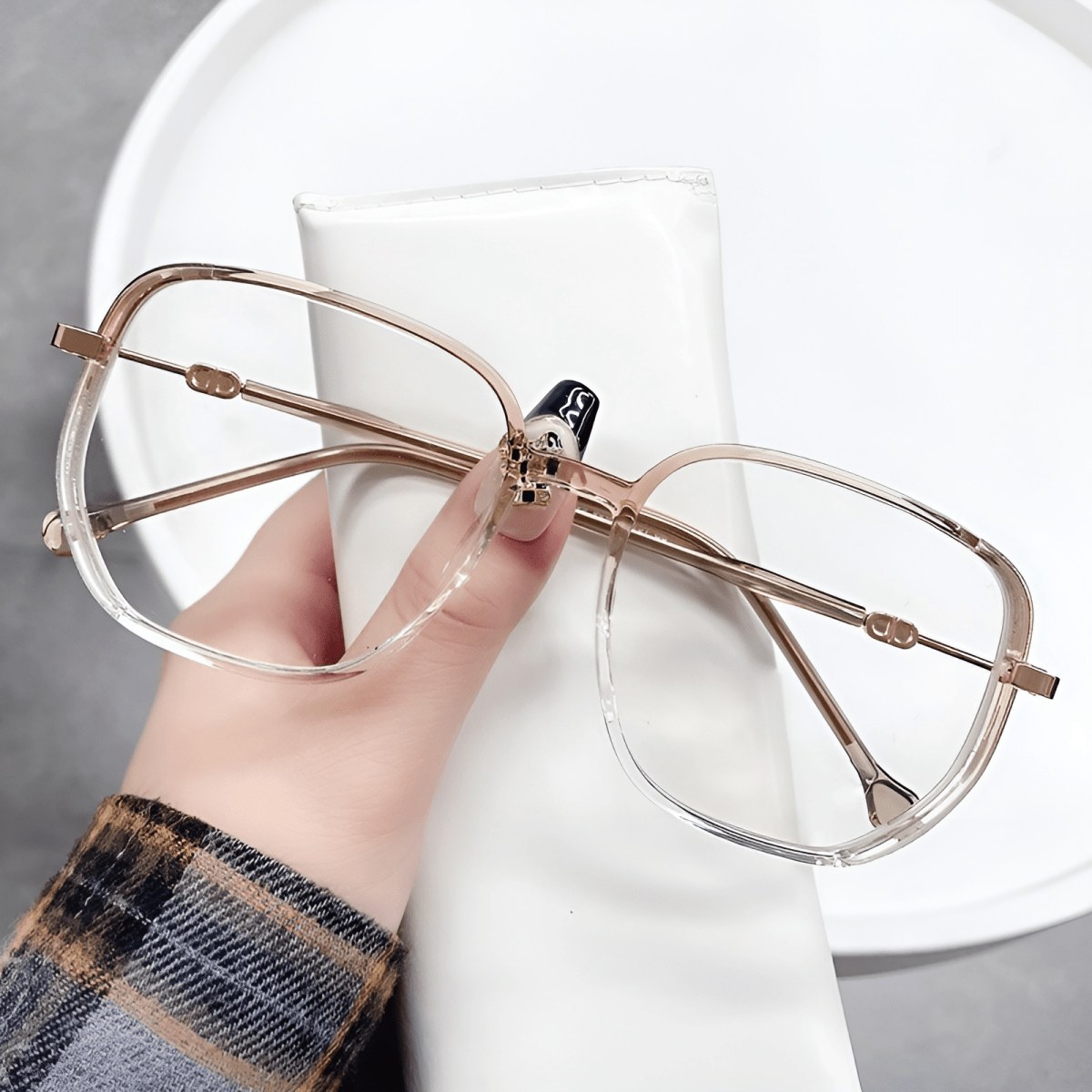 Reading Glasses, Presbyopia Glasses Lightweight Readers, Reading Spectacles with Case and Cleaning Cloth