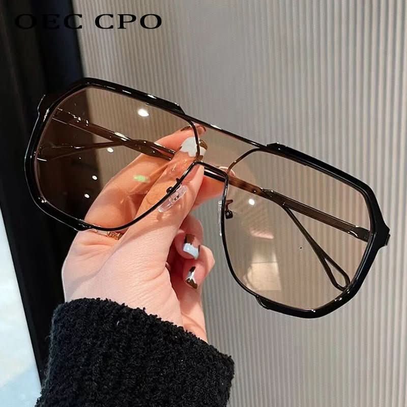 Womens Sunglasses, Oversized Square Sunglasses for Women with Photochromic UV400 Lenses, Shades Women with Metal Frame_03