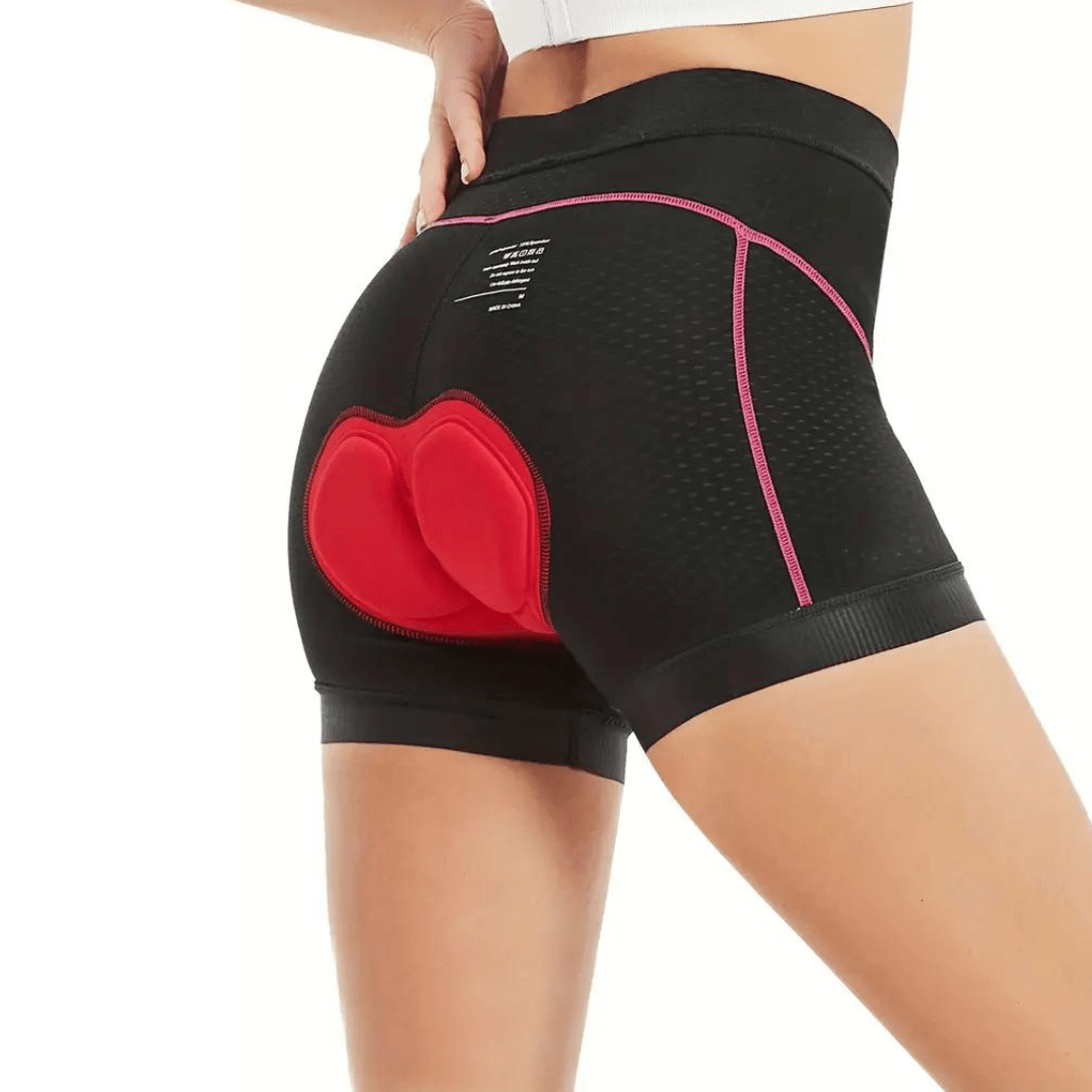 Ladies Padded Cycling Shorts, Bike Shorts Women with Non Slip Leg Grippers – image 6
