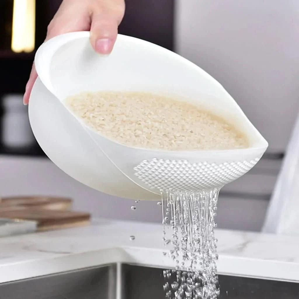 Double Layer Colander with Handles, Kitchen Colander for Rice and Pasta, Salad Strainer, Berry Bowl for Fruit