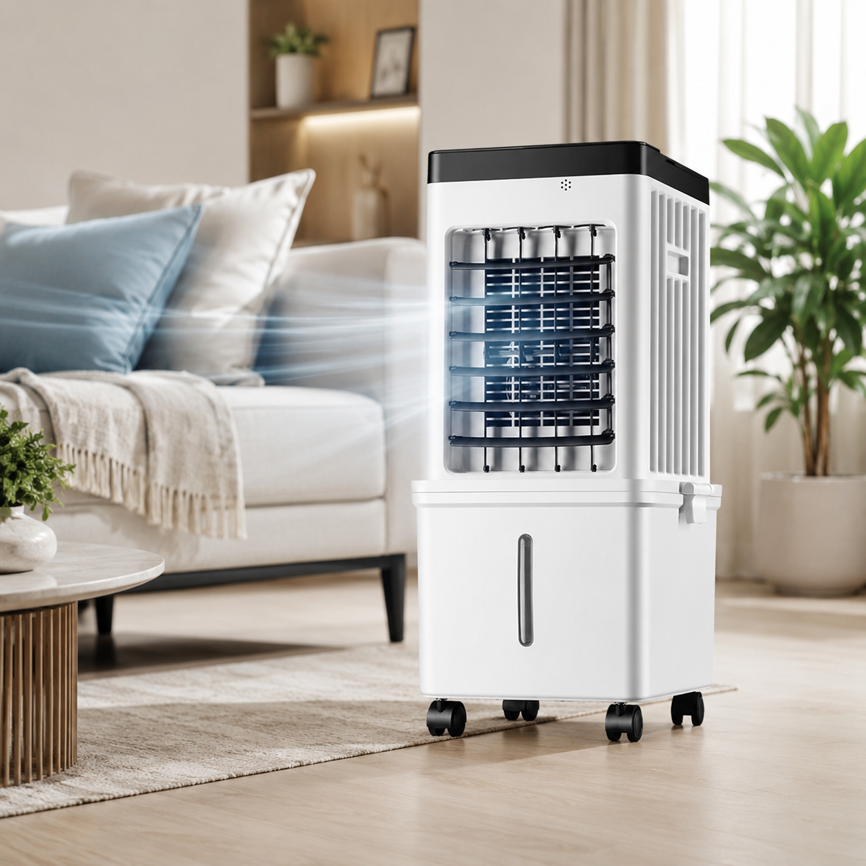 Versatile Portable Air Conditioner | 3-in-1 Evaporative Cooling Fan with 12-Hour Timer for Customized Comfort
