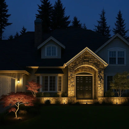 Vibrant Solar Powered Garden Spotlight with 9 Color Options | Adjustable Outdoor Lighting for Ambiance and Security 0
