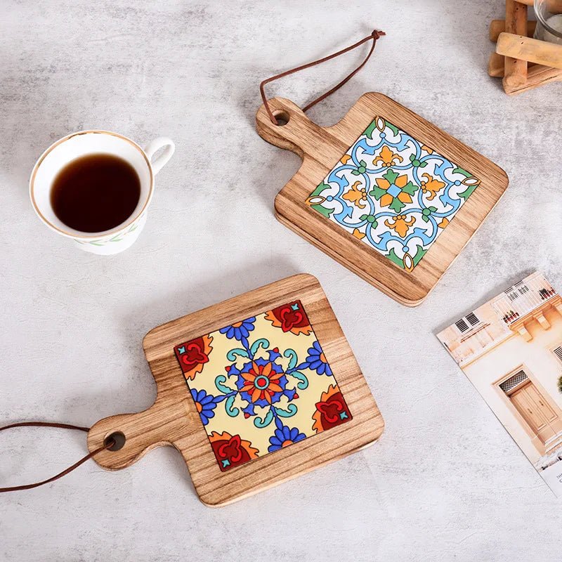 Wooden Trivet for Hot Pots, Heat Resistant Table Mats