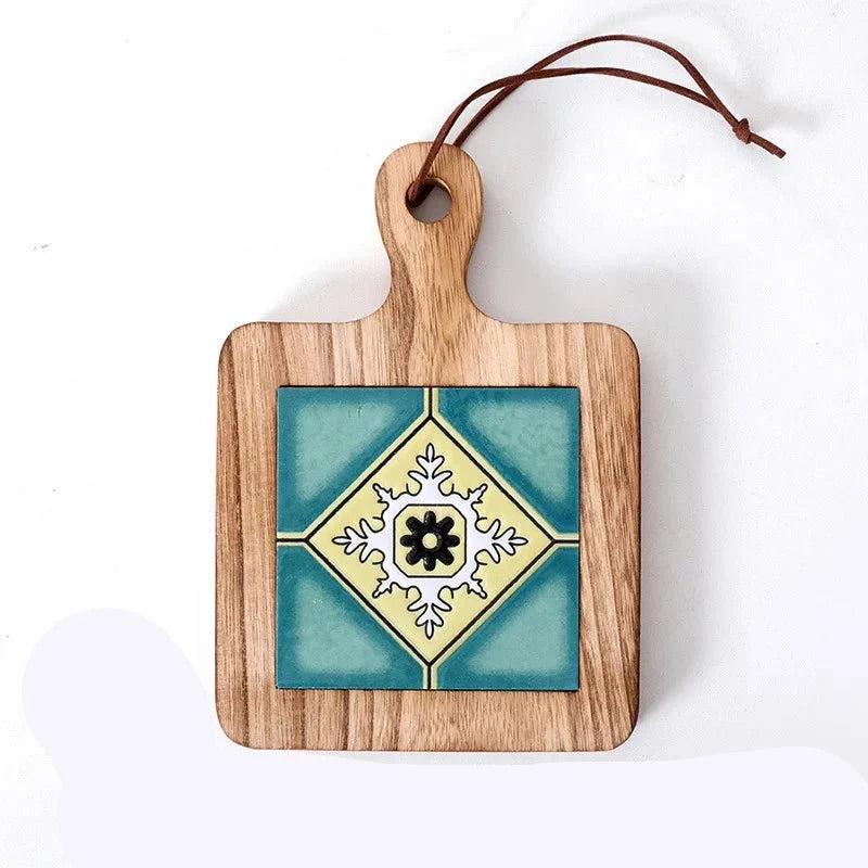 Wooden Trivet for Hot Pots, Heat Resistant Table Mats – image 5