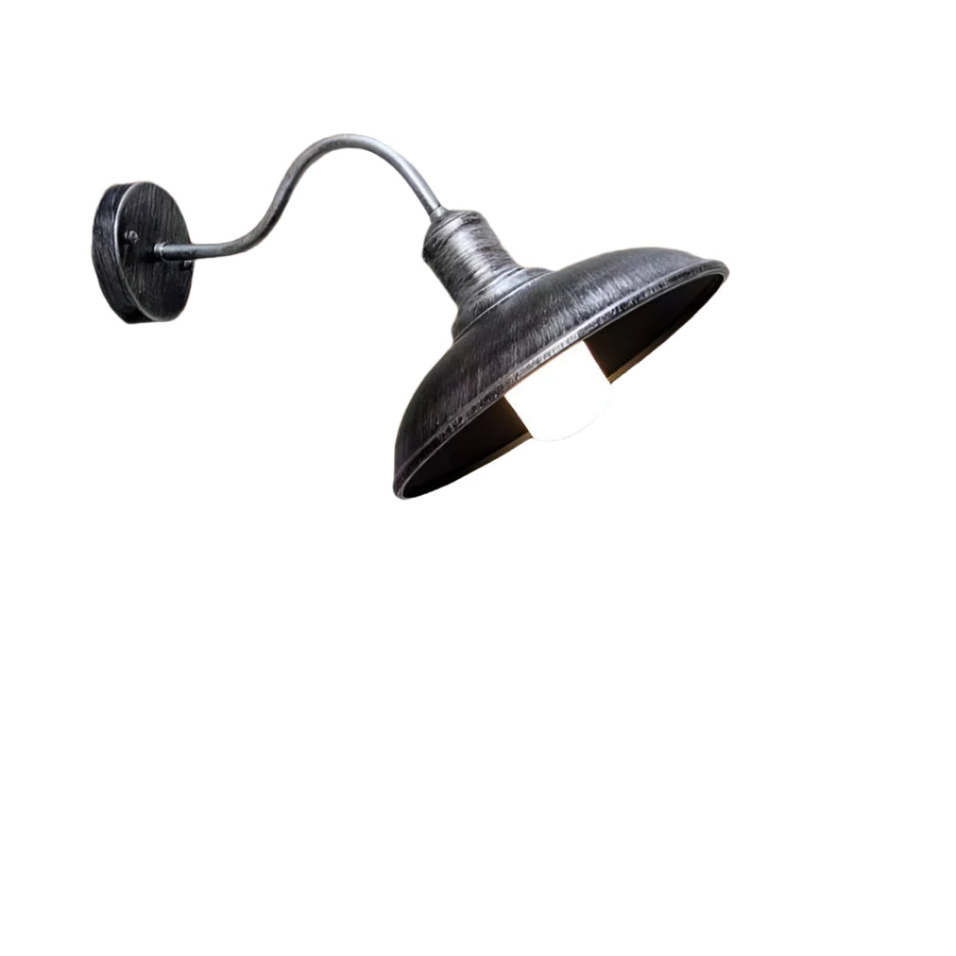 Vintage Industrial | Outdoor Wall Light with LED Bulb & Rustic Design | Durable Fixture for Patios and Garden Walls