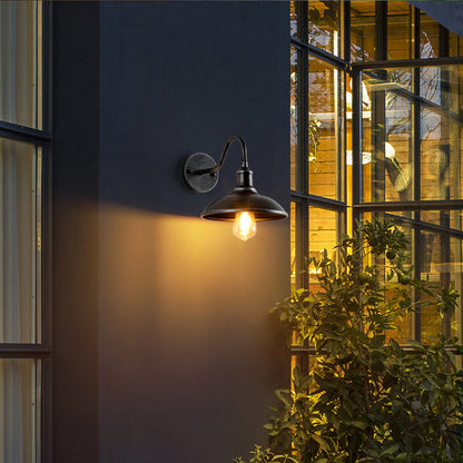 Vintage Industrial | Outdoor Wall Light with LED Bulb & Rustic Design | Durable Fixture for Patios and Garden Walls 7