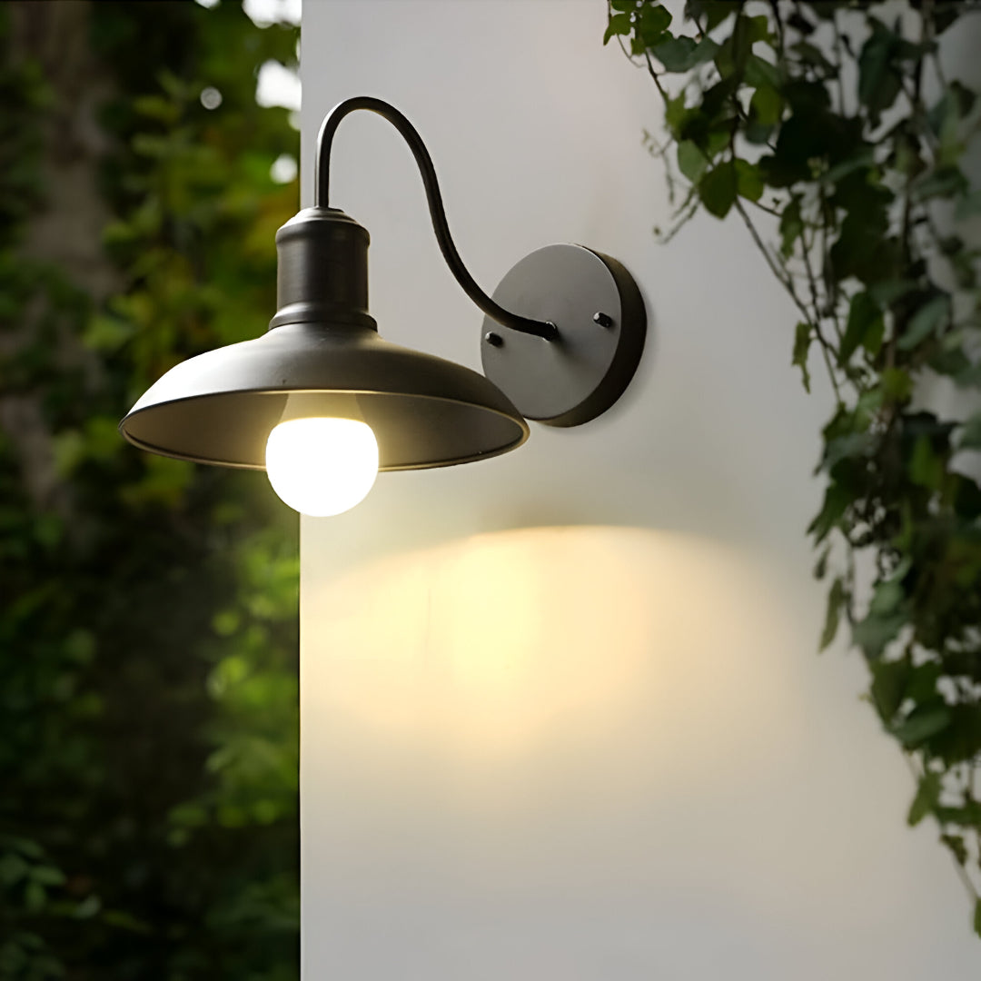 Vintage Industrial | Outdoor Wall Light with LED Bulb & Rustic Design | Durable Fixture for Patios and Garden Walls 8