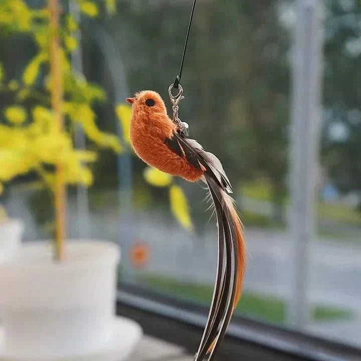 Interactive Cat Toys for Indoor Cats, Automatic Cat Toy with Fluttering Wings and Feathers, Moving Cat Toy