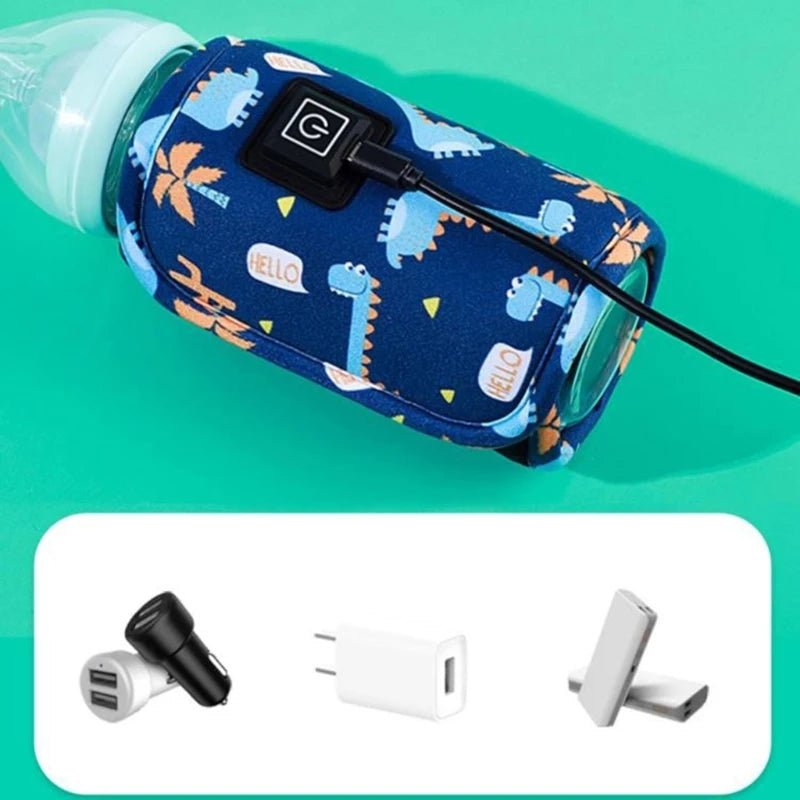 Portable Bottle Warmer, Baby Bottle Warmer Bag with 3 Heat Levels, Travel Milk Warmer for Power Bank, Newborn Essentials_03