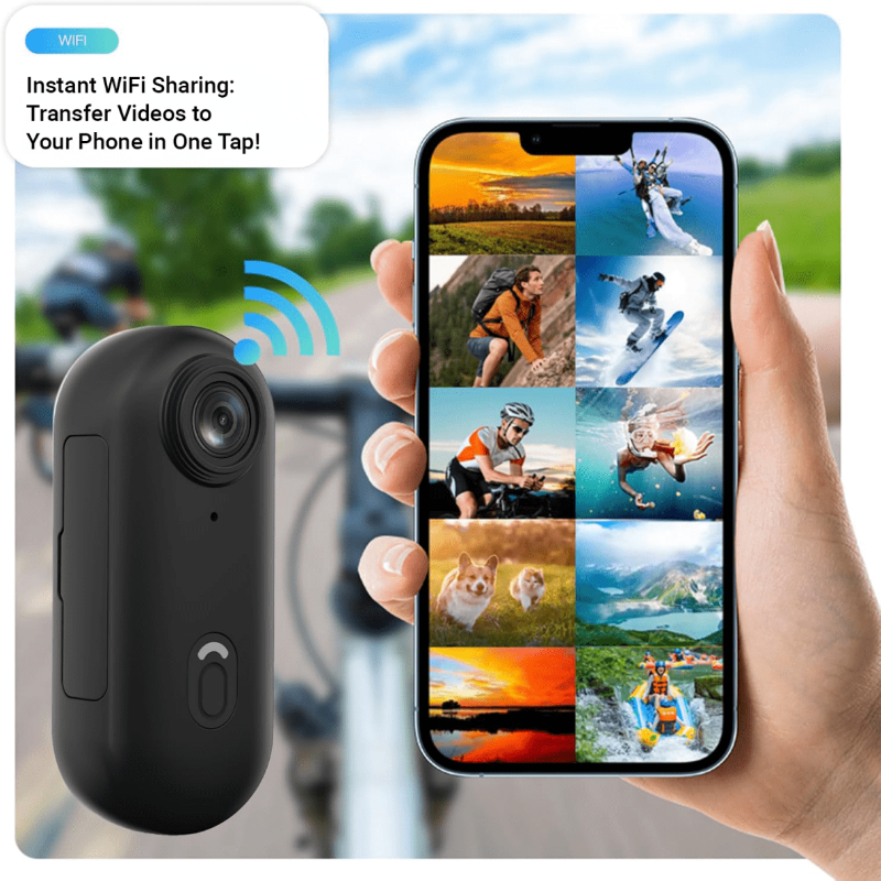 4K Action Camera with Waterproof Case to 40 m, Helmet Cam, Bike Camera with Mounts and 64GB SD Card_08