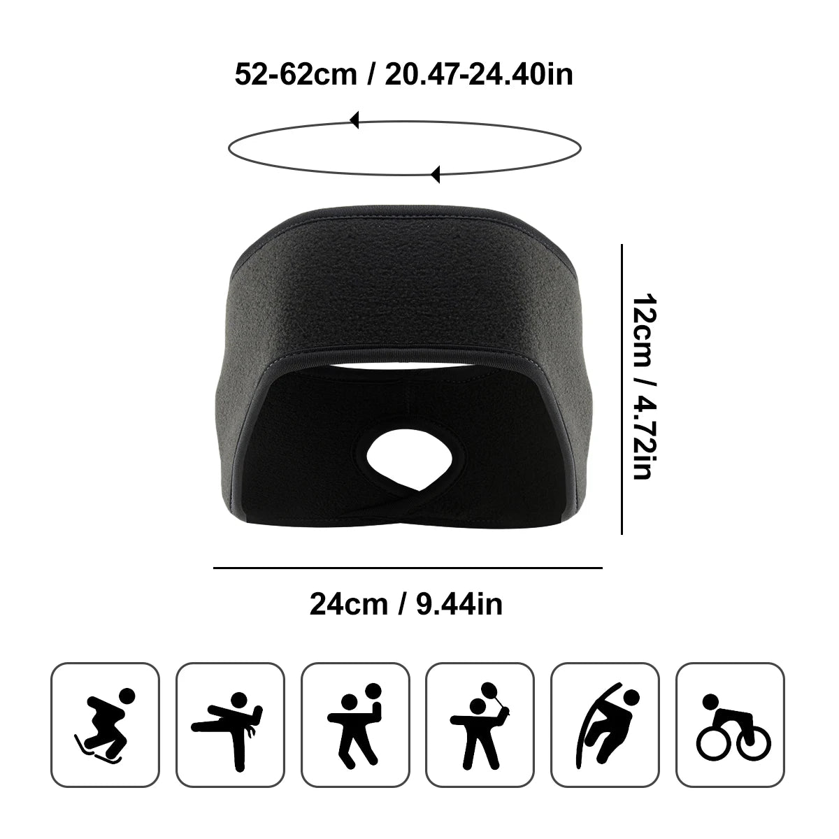 Running Headband Ear Warmer, Winter Ear Warmer Headband – image 5