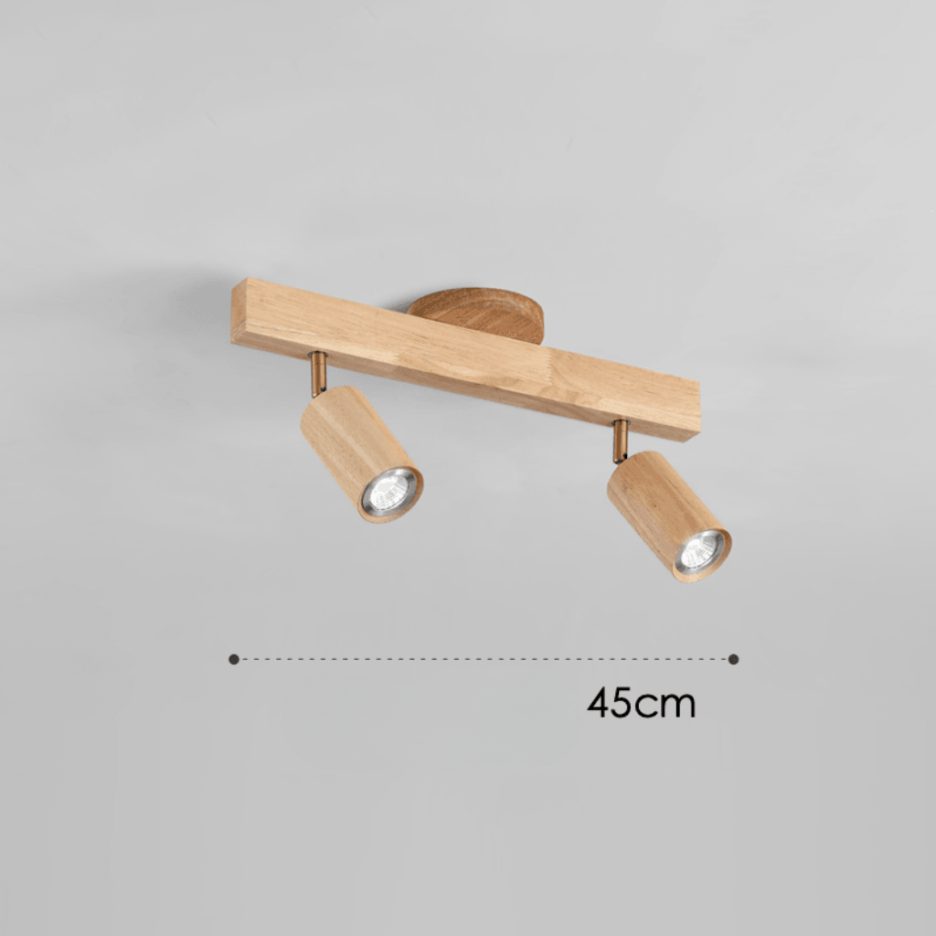 Wooden LED Ceiling Light, Adjustable Spotlight Ceiling Light, Solid Wood Ceiling Spotlights for Living Room_05