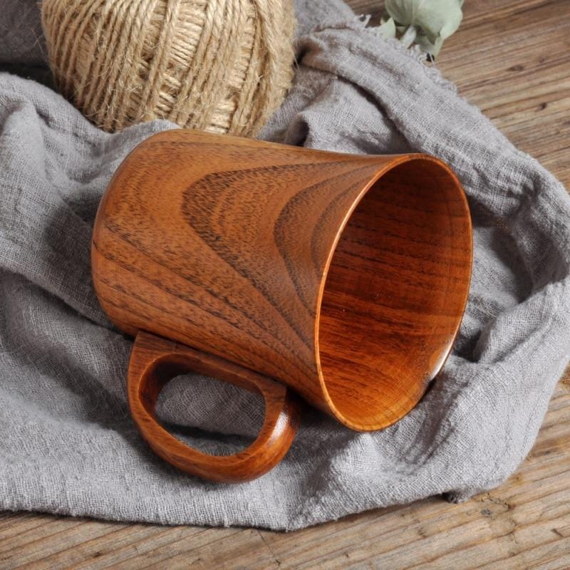 Wooden Coffee Cup for Hot and Cold Drinks, Natural Wood Coffee Mug, Wooden Tea Cup, Beer Mug_04