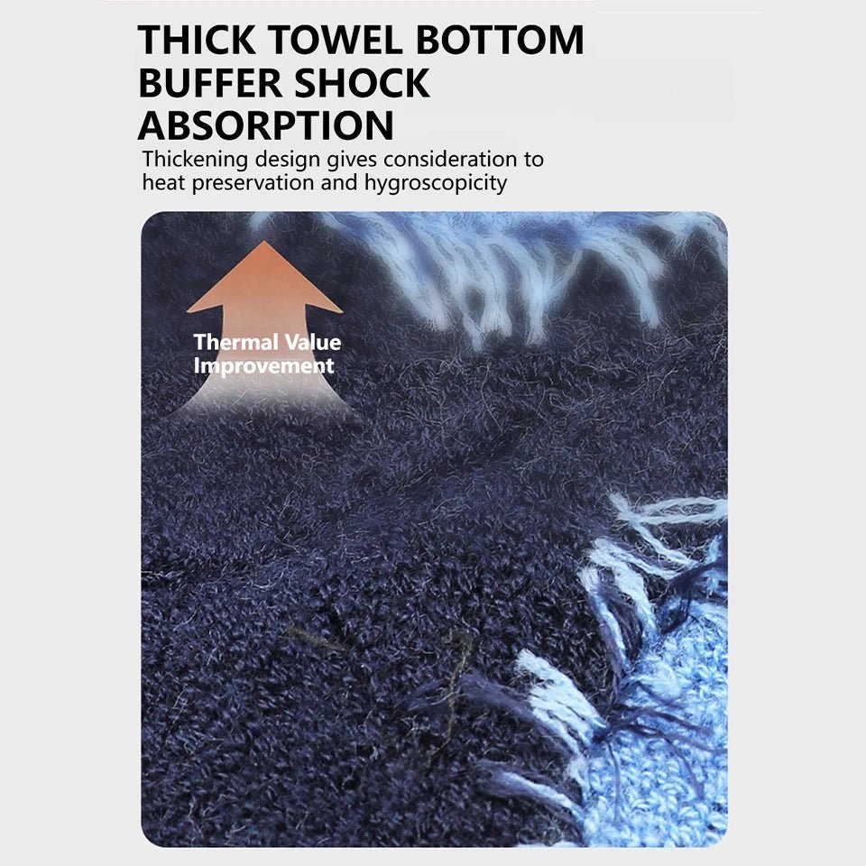 Knee High Compression Socks, Warm Wool Socks for Winter Sports and Skiing