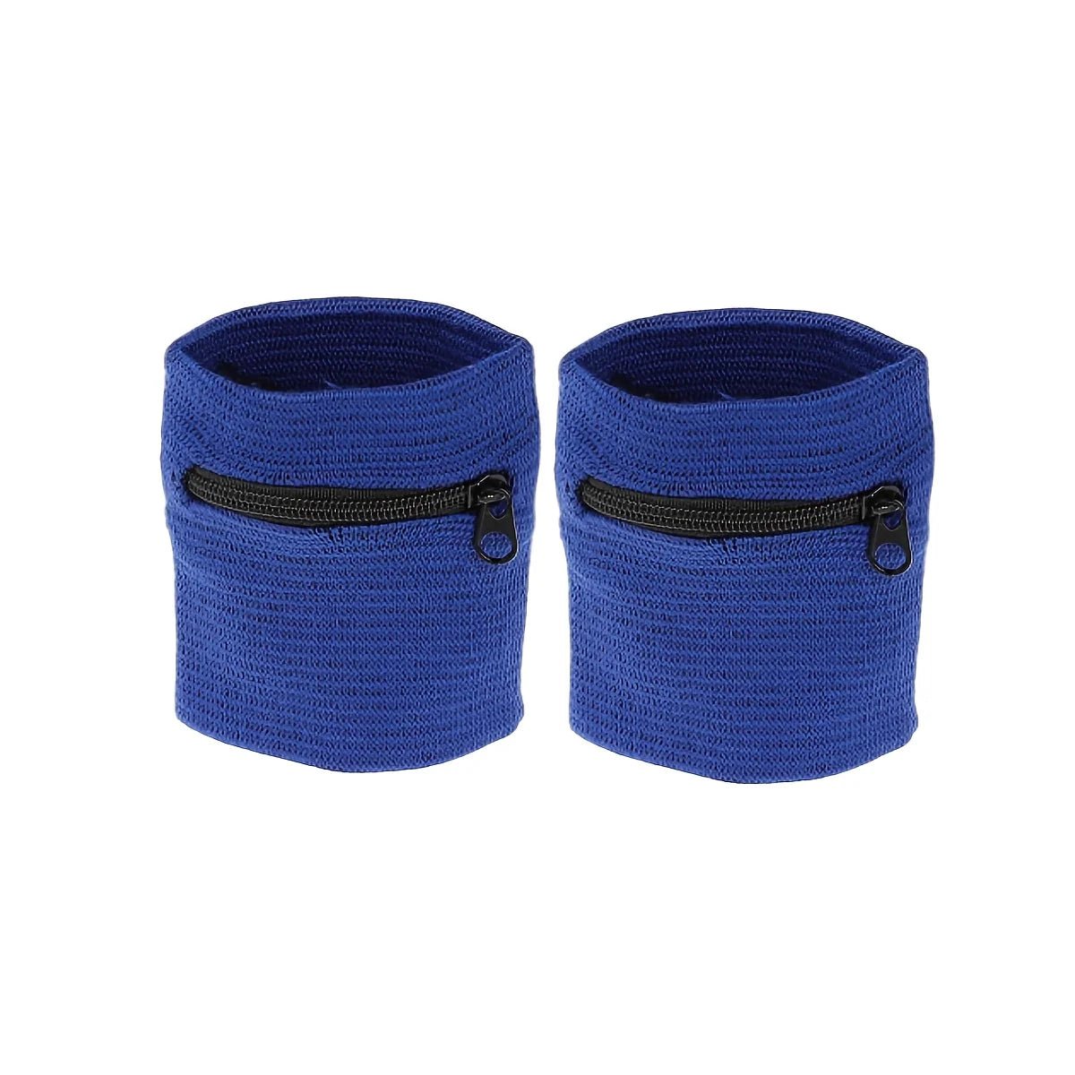 Zipper Wristbands with Hidden Pocket for Keys and Cards, Sweat Bands for Running and Gym, Running Accessories, 1 Pair_07