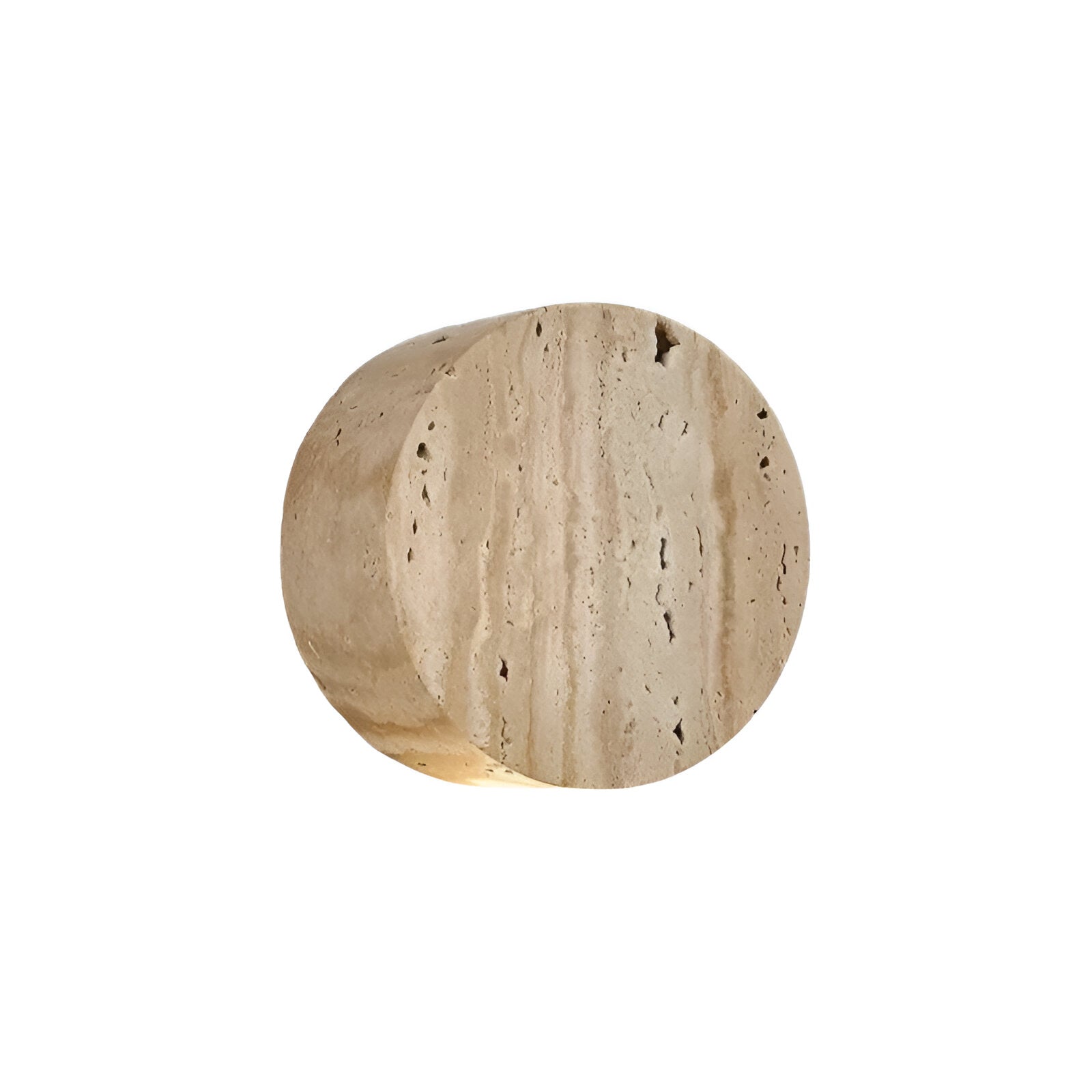Wabi-Sabi | Wall Sconce Lighting with Natural Travertine & Warm LED | Minimalist Design for Tranquil Ambience