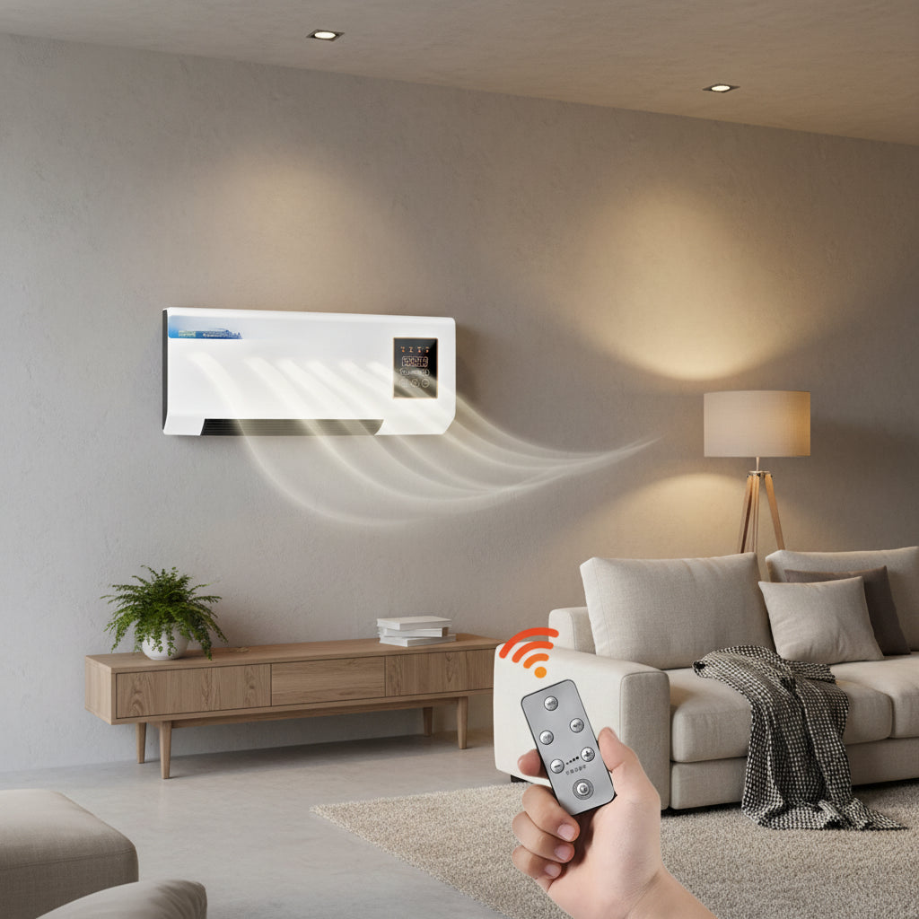 Wall Mounted Electric Heater with Remote Control | Space-Saving Design for Year-Round Comfort 3