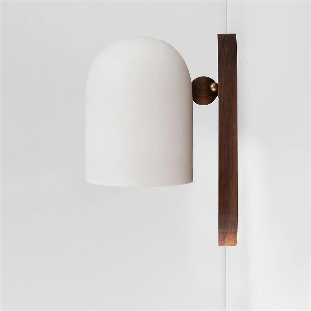 WalnutGlow | Elegant Minimalist LED Wall Sconce Lighting Fixture 6