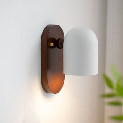 WalnutGlow | Elegant Minimalist LED Wall Sconce Lighting Fixture 9