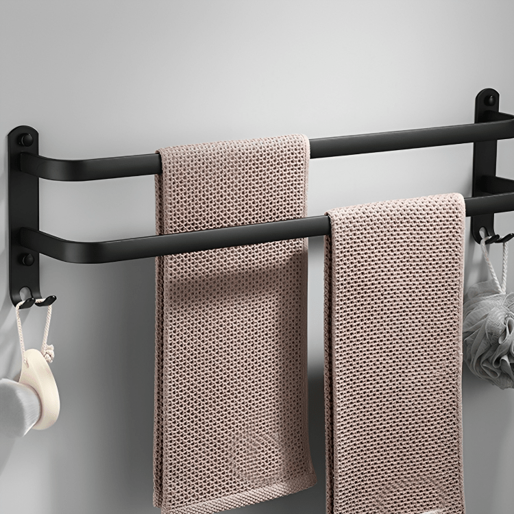 Bathroom Wall Shelf, Wall Mounted Bathroom Shelf in Aluminium, Towel Shelf for Bathroom Storage and Accessories_01
