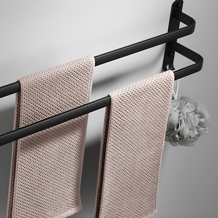 Bathroom Wall Shelf, Wall Mounted Bathroom Shelf in Aluminium, Towel Shelf for Bathroom Storage and Accessories_06