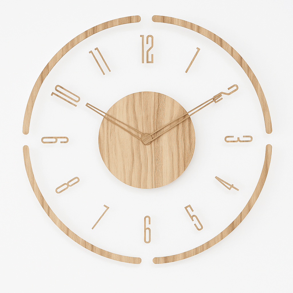 Silent Wall Clock, Scandinavian Home Decor for Living Room and Bedroom – image 6