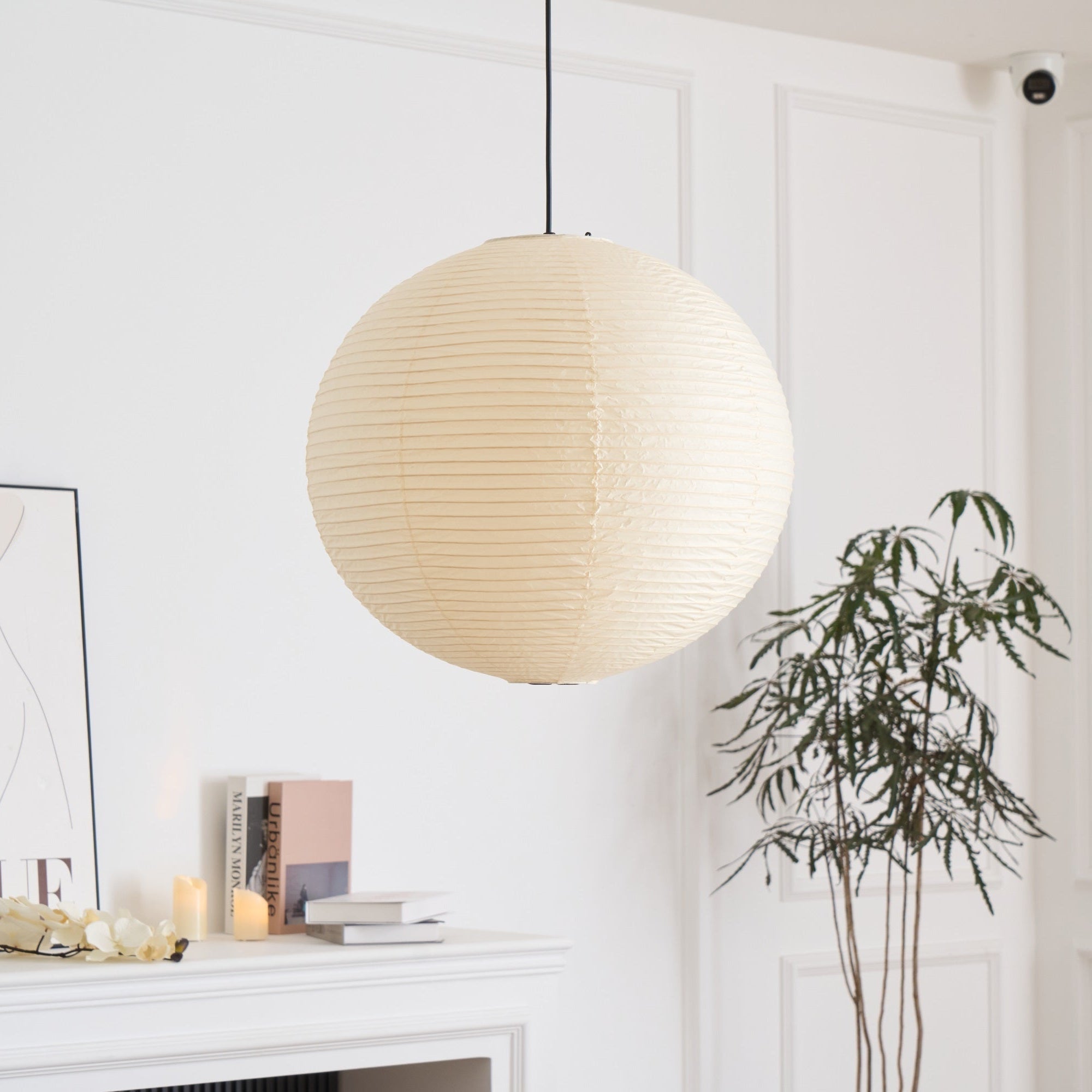 WashiGlow | Elegant Minimalist Japanese Paper Pendant Light Fixture 3