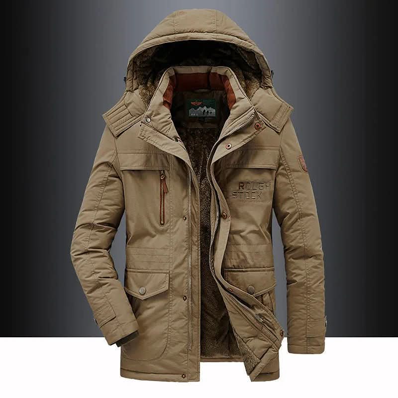 Womens Winter Coat with Fur Hood, Parka Coat Women with Fleece Lining, Windproof Padded Jacket Women_03