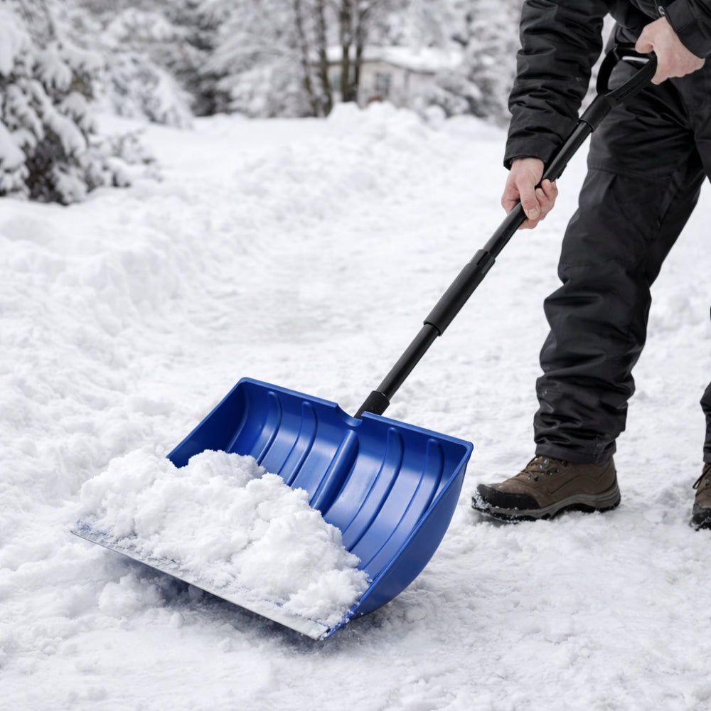 Winter Essentials | Adjustable Snow Shovel with Wide Blade for Efficient Snow Removal