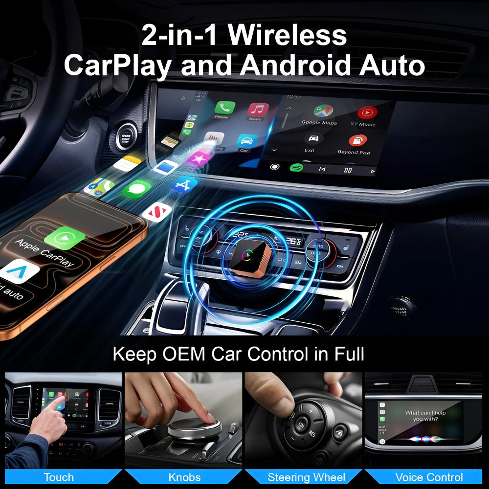Wireless CarPlay Adapter | Mini USB Device for Seamless Connectivity | Upgrade Wired Systems to Wireless Access 2