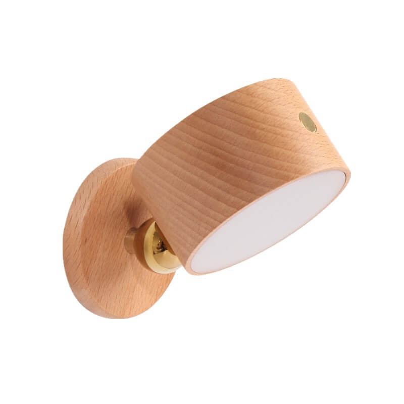 WoodAura | Elegant Modern Minimalist Round LED Wall Sconce 3