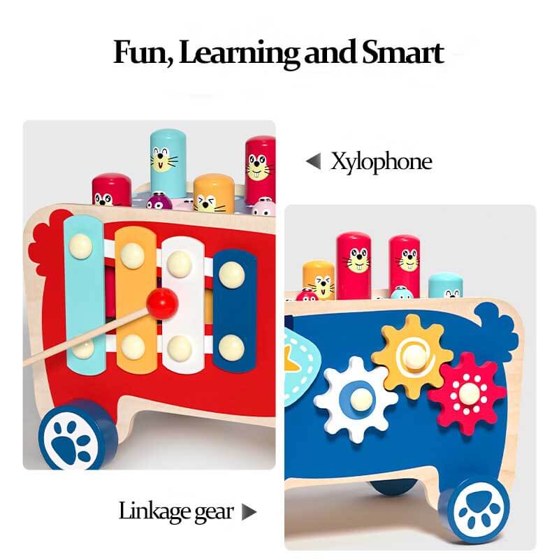 Wooden Mallet Xylophone Game | Engaging Learning Toy for Motor Skills Development | Educational Toys for 1-3 Year Olds 2