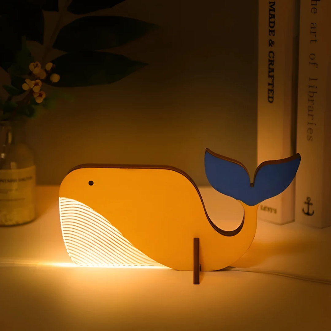 WoodlandGlow | Charming Minimalist LED Bedside Table Lamp for Cozy Spaces 4
