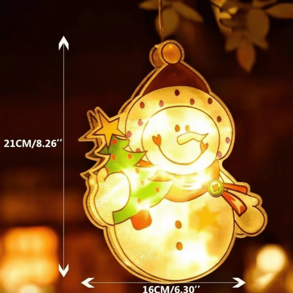 Christmas Lights for Windows, Xmas Window Decorations with LED String Lights, Light Up Christmas Decorations Indoor_07