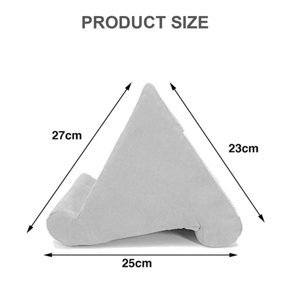 Tablet Stand for Bed and Sofa, Pillow Tablet Holder with Removable Cotton Cover, Book Holder for Reading and Streaming_03