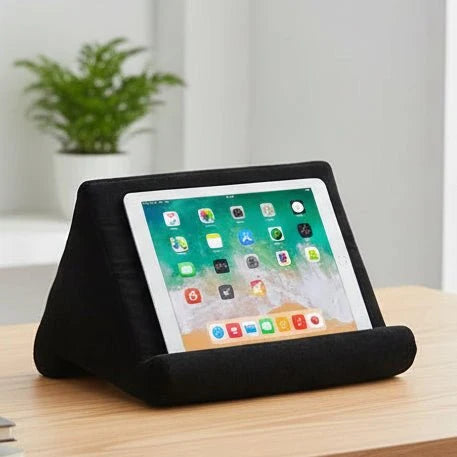 Tablet Stand for Bed and Sofa, Pillow Tablet Holder with Removable Cotton Cover, Book Holder for Reading and Streaming_00