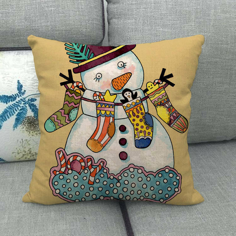 Christmas Cushion Covers, Velvet Cushion Cover 45 x 45 cm with Hidden Zip – image 40
