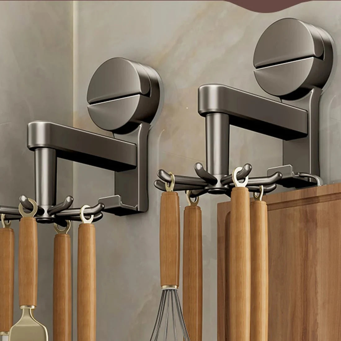 Suction Cup Wall Hooks for Kitchen Utensils, Towel Hooks for Kitchen Storage