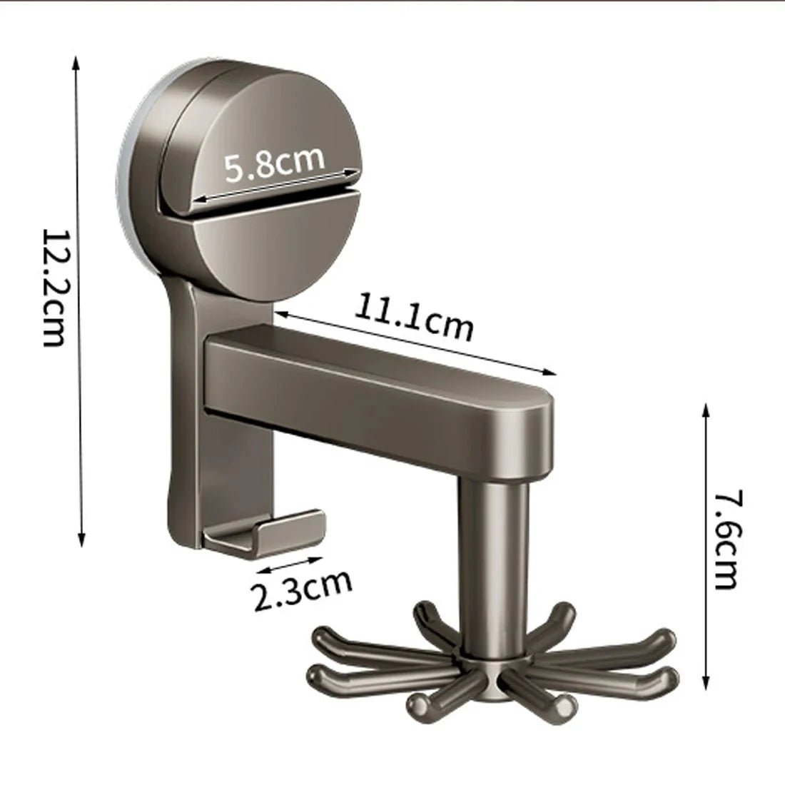 Suction Cup Wall Hooks for Kitchen Utensils, Suction Hooks 360 Swivel – image 5