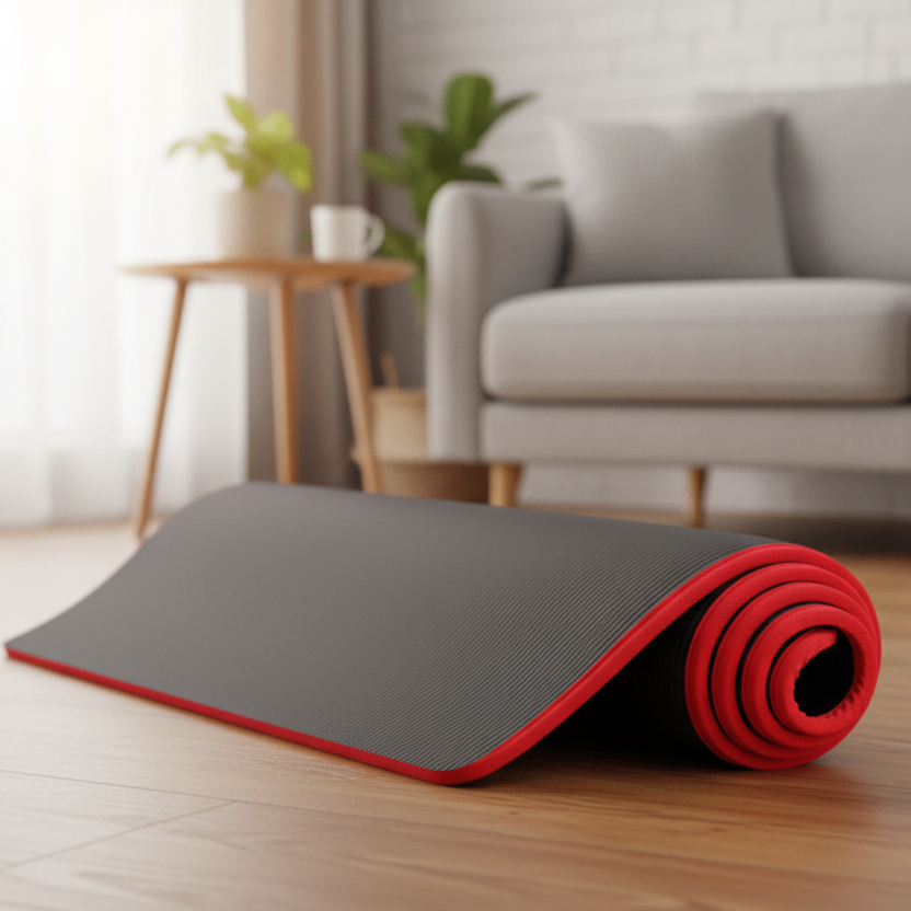 Extra Thick Yoga Mat with Bag, Non Slip Pilates Mat, Eco Friendly Gym Mat for Home Workouts and Stretching