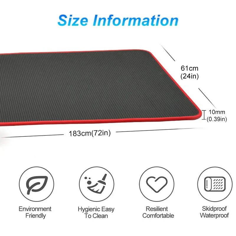Extra Thick Yoga Mat with Bag, Non Slip Pilates Mat – image 4